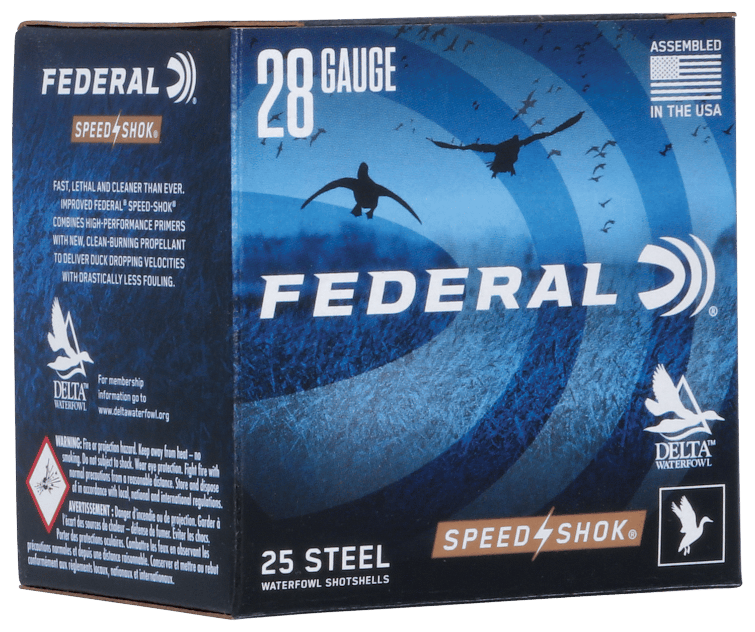 Federal WF2836 Speed-Shok  28Gauge 2.75" 5/8oz 6Shot 25 Per Box/10 Case