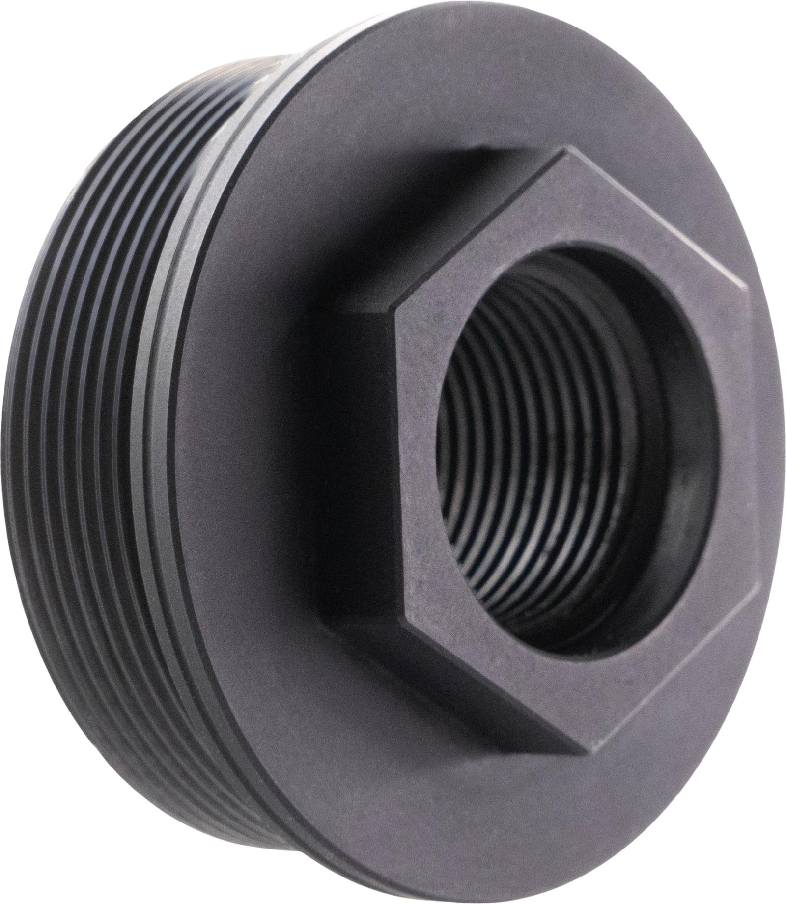 CMMG 11DB017 Zeroed HUB Mount Fits 1/2"x28 Stainless Steel Black