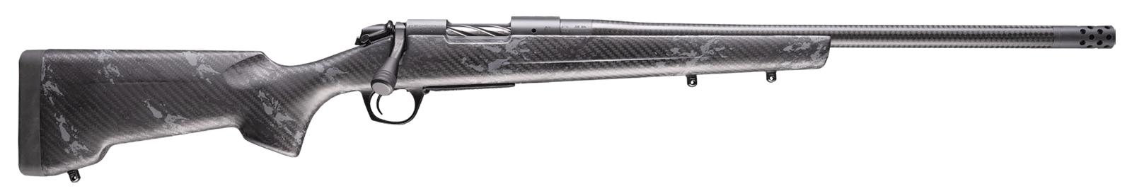 Bergara Rifles B14S1201CF B-14 Cima CF 308 Win 4+1 20"" CURE Carbon Fiber Barrel, Sniper Gray Cerakote Receiver, RTM Sporter Carbon Fiber Stock