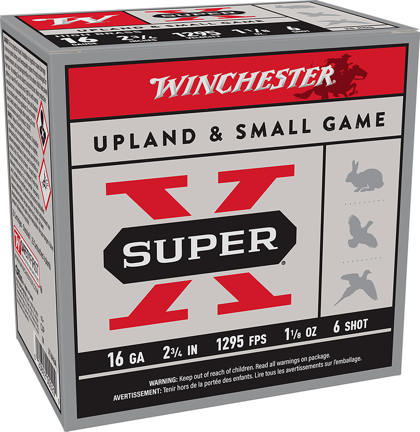 Winchester Ammo X16H6 Super X Heavy Game Load 16Gauge 2.75" 1 1/8oz 6Shot 25 Per Box/10 Case