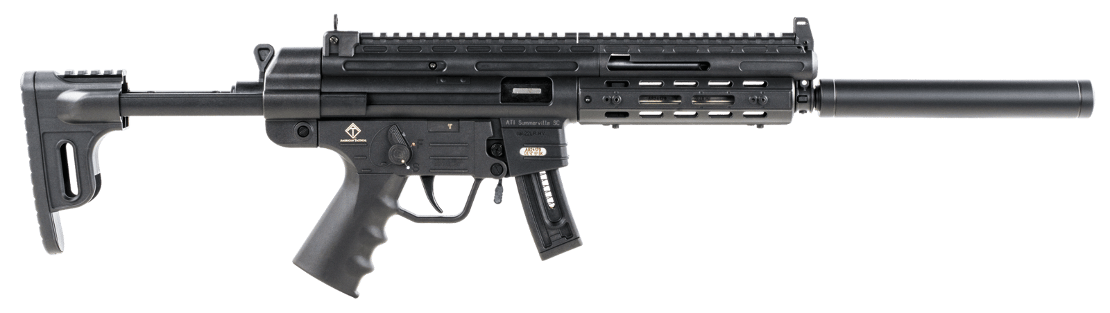 GSG GERGGSG1610ML GSG-16  Full Size 22 LR 10+1 16.25" Black Black Polymer Receiver Black Collapsible w/Storage Compartment Stock Right Hand