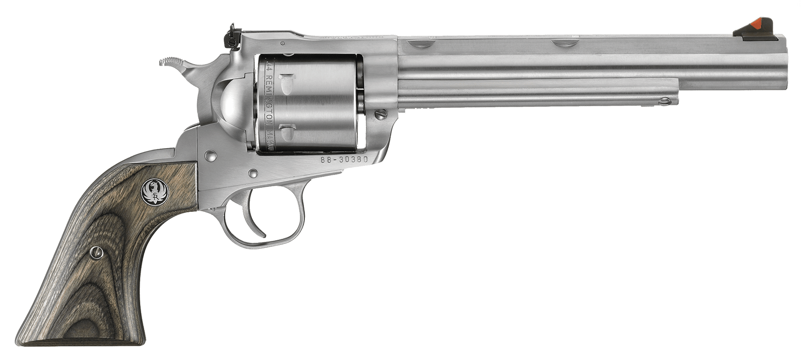 Ruger 0860 Super Blackhawk Hunter Large Frame 44 Rem Mag 44 Special 6rd 7.50" Satin Stainless w/Integral Mount Barrel, Cylinder & Frame, Black Laminate Wood Grip, Transfer Bar Safety