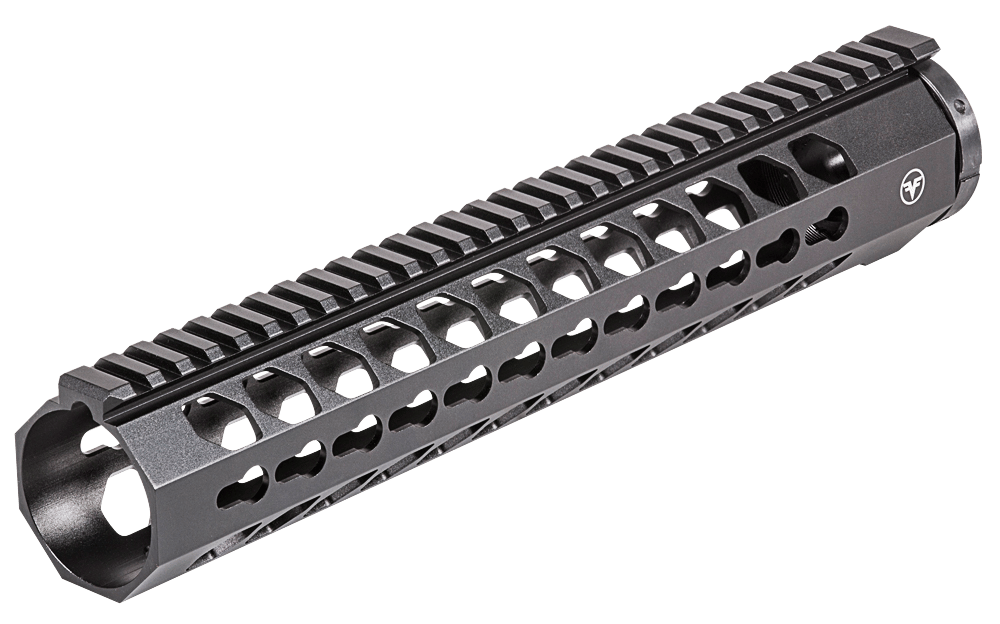 Firefield FF34051 Edge Handguard 12" Keymod Style Made of 6061-T6 Aluminum with Black Matte Finish for AR-15