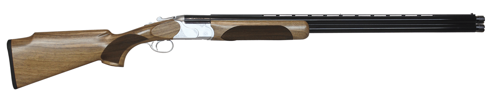 CZ-USA 06459 Redhead Premier Target 12 Gauge 3" 2rd 30" Gloss Black Chrome Barrel, Silver Satin Chrome Metal Finish, Turkish Walnut Stock Includes 5 Extended Chokes