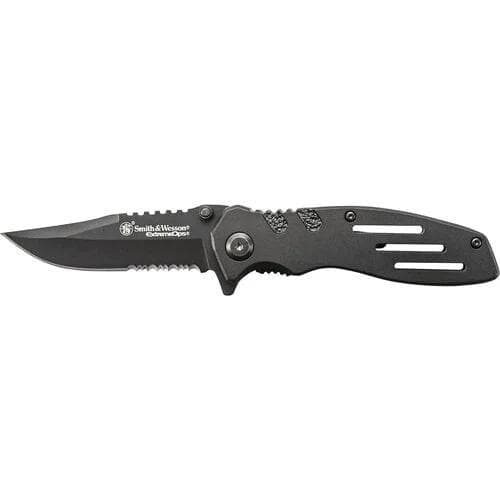 Smith & Wesson Extreme Ops Liner Lock Folding Knife 3 1/10" Blade Black