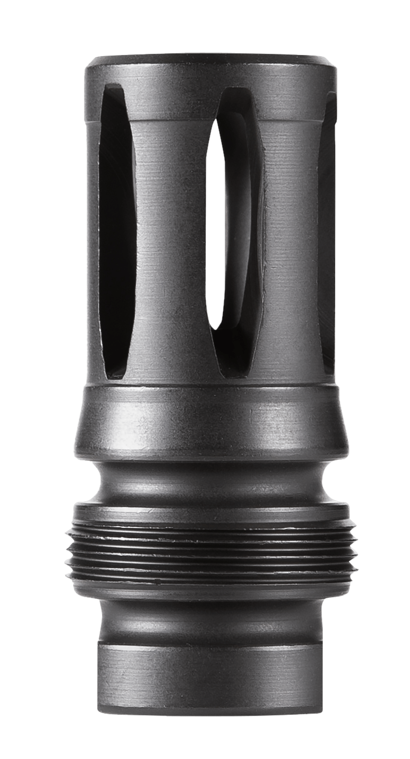 Dead Air DA122 Xeno Flash Hider Black Nitride 4140 Steel with 5/8"-24 tpi Threads, 2.16" OAL & .99" Diameter