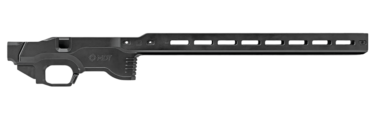 Mdt Sporting Goods Inc 114881BLK ACC Premier Gen2 Chassis Base Cerakote Black Aluminum Fits Ruger American Rimfire Right Hand
