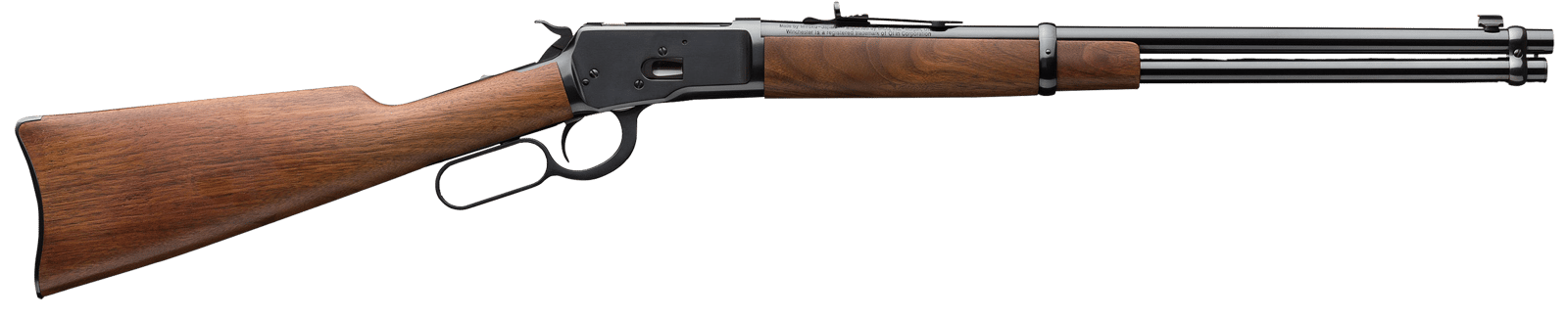 Winchester Repeating Arms 534177140 Model 1892 Carbine Full Size 44-40 Win 10+1 20" Brushed Polish Blued Steel Barrel, Drilled & Tapped Steel Receiver, Black Walnut Straight Grip Stock