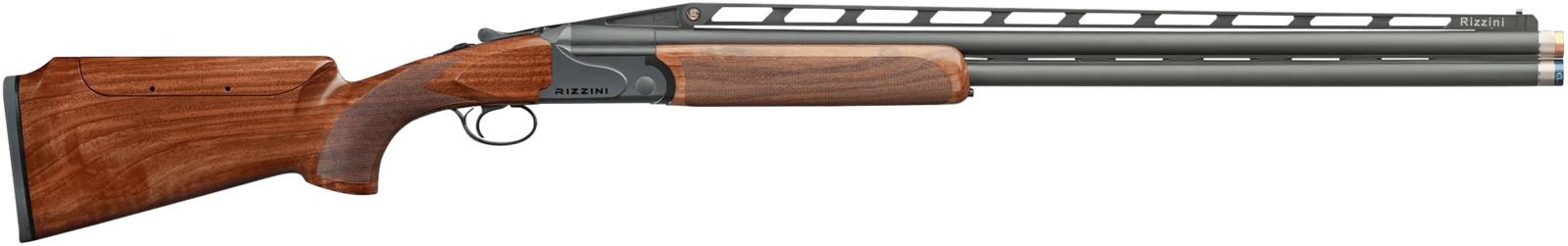Rizzini USA 26011232 BR110 Sporter IPS Over/Under 12 Gauge 2rd 32" Chrome Lined XL Back Bored, Adj. Vent Rib, Matte Gray Barrel/Rec, Grade II Turkish Walnut Stock w/Adj Comb, 5 Ext. Chokes