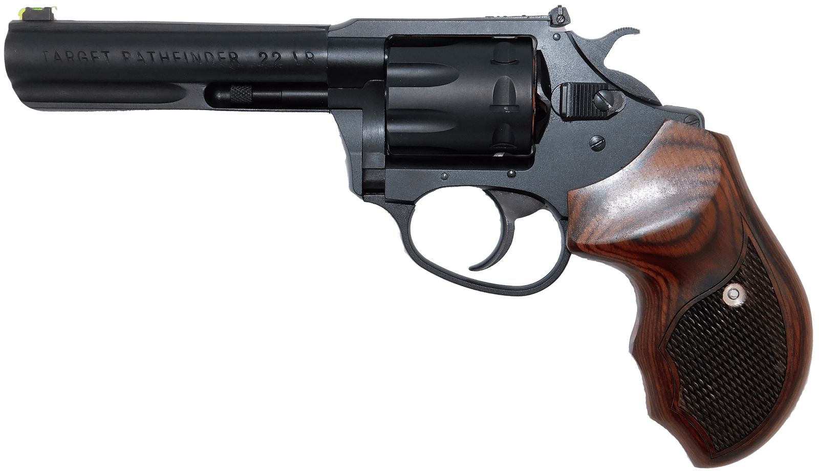 Charter Arms 12243 Pathfinder Target Lite 22 LR 8rd 4.20" Black Frame w/Rosewood Grip