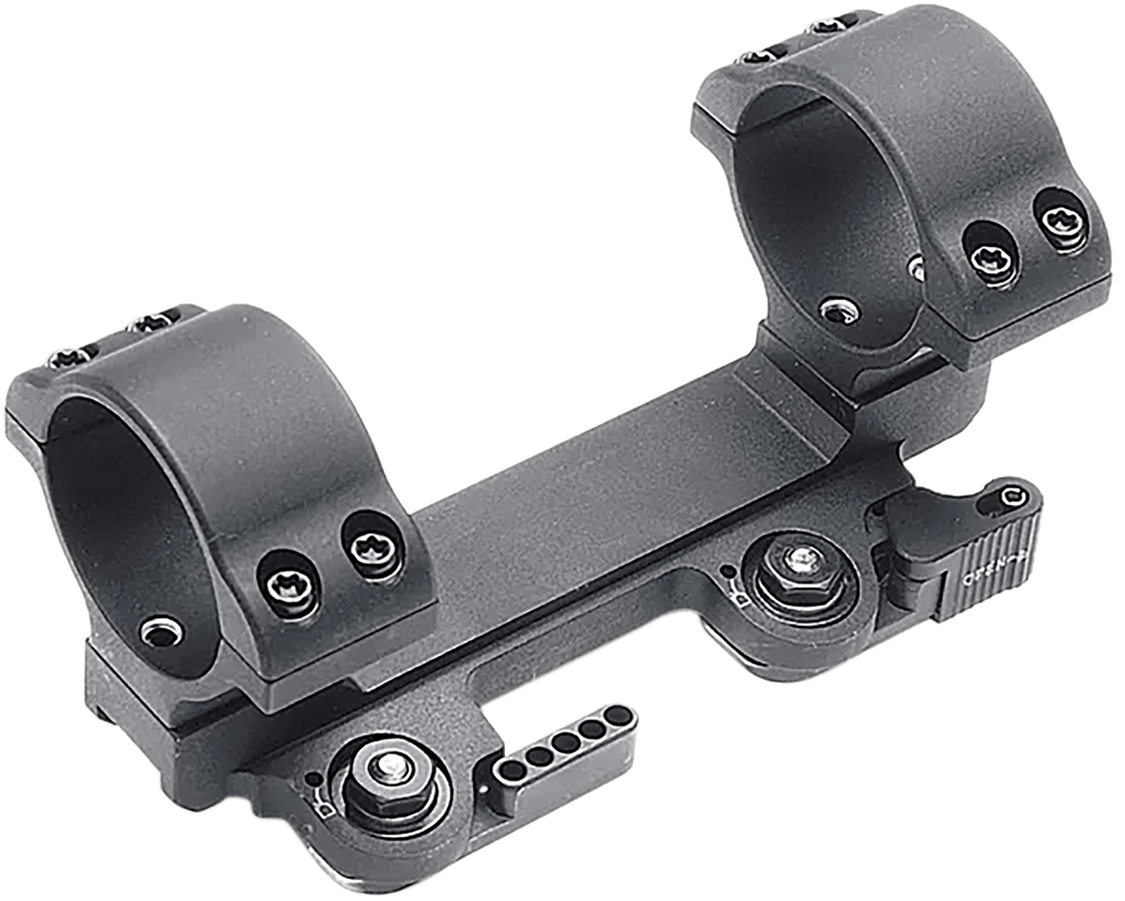 Larue Tactical LT11130 In Line QD Scope Mount Black Aluminum 30mm Tube Medium Rings