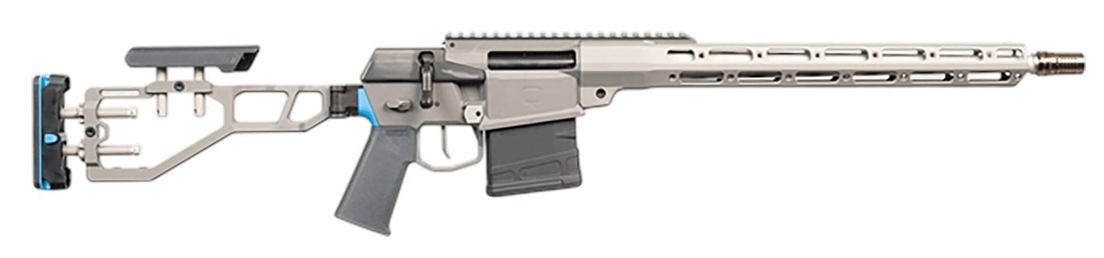 Q LLC  The Fix *CA Compliant 308 Win 10+1 16" Picatinny Rail Receiver, M-LOK Handguard, Polymer Grip