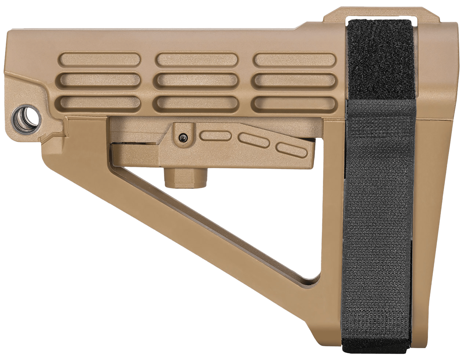 SB Tactical SBA4X02SB SBA4 X Synthetic Flat Dark Earth 5-Position Adjustable for AR-Platform (Tube Not Included)