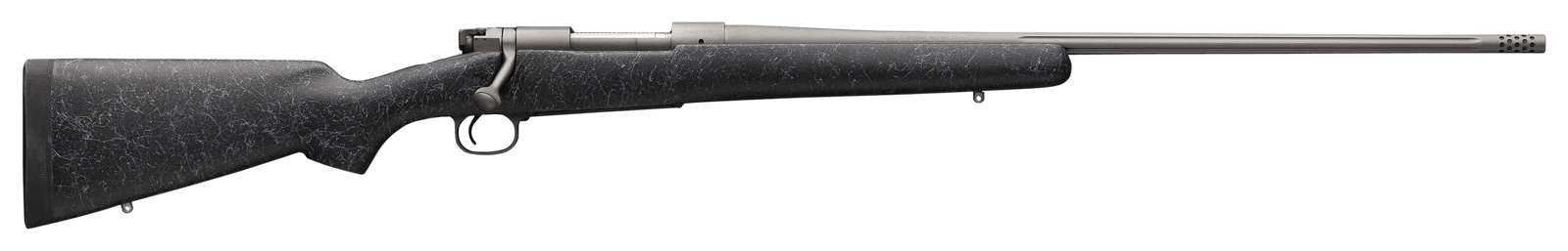 Winchester Guns 535238233 Model 70 Extreme 300 Win Mag 3+1 Cap 26" Tungsten Gray Cerakote Rec/Barrel Textured Charcoal Gray Fixed Bell & Carlson Stock Right Hand with MOA Trigger System (Full Size)