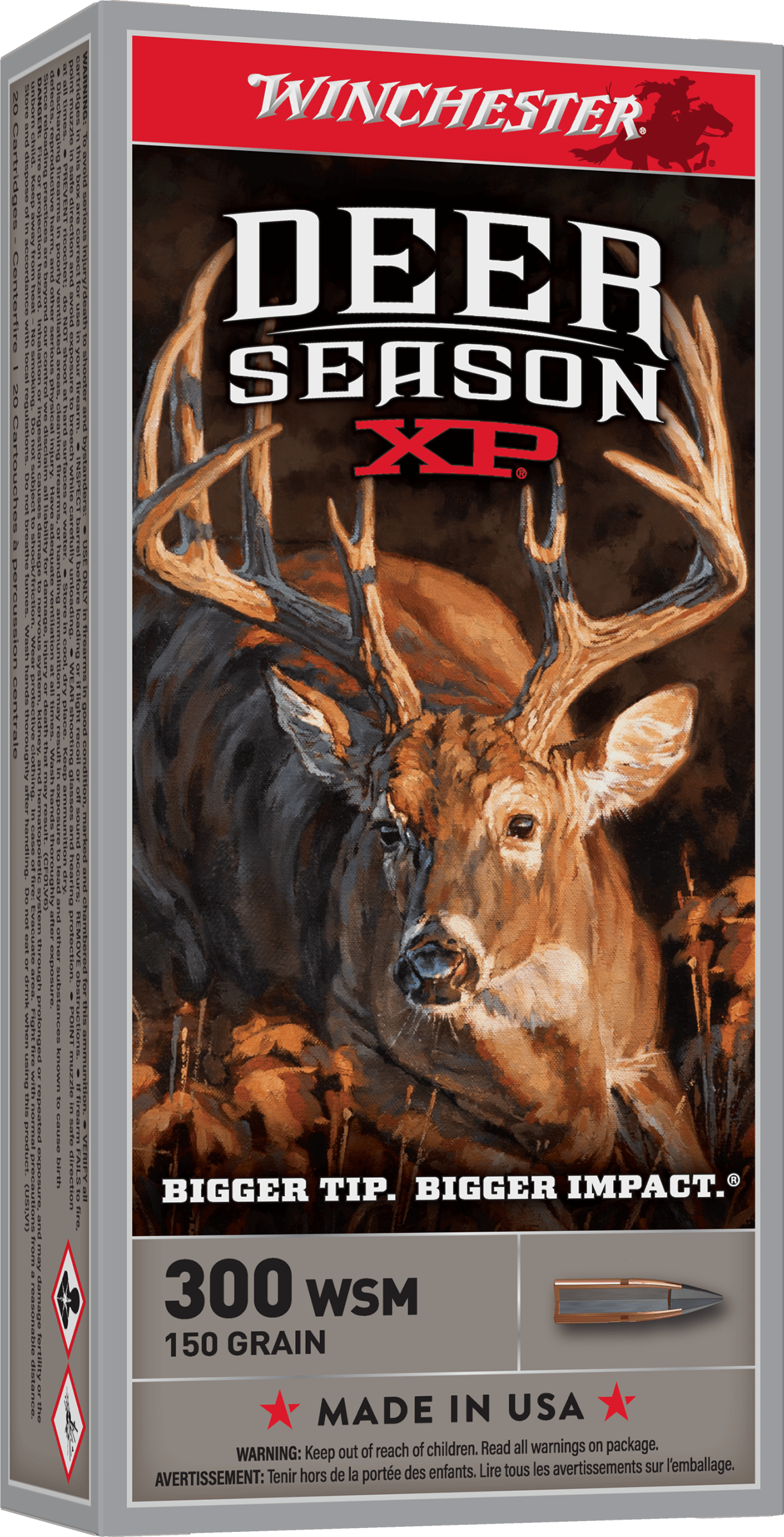 Winchester Ammo X300SDS Deer Season XP  300WSM 150gr Extreme Point 20 Per Box/10 Case