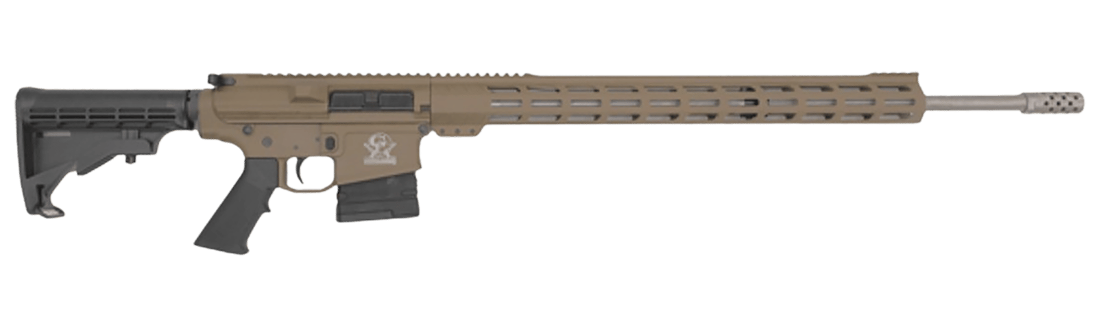 Great Lakes Firearms GL10243SSFDE GLFA  243 Win 5+1 24" Stainless Threaded Barrel, Flat Dark Earth Cerakote Picatinny Rail Aluminum Receiver, Adjustable Black Synthetic Stock, Mil-spec Polymer Grip