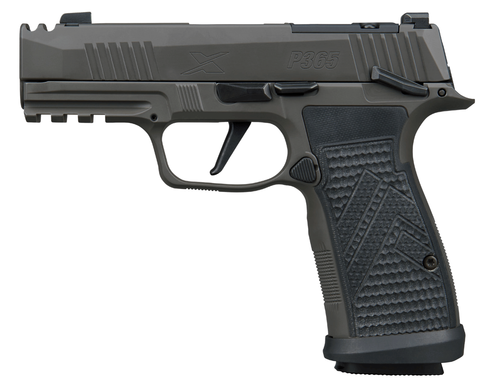 Sig Sauer 365AXGCA9LEGIONMSMA P365 AXG Legion MA Compliant Compact 9mm Luger 10+1 3.10" Black Barrel, Legion Gray Cerakote Stainless Steel Integrated Compensator/Optic Ready Slide & Frame w/Picatinny