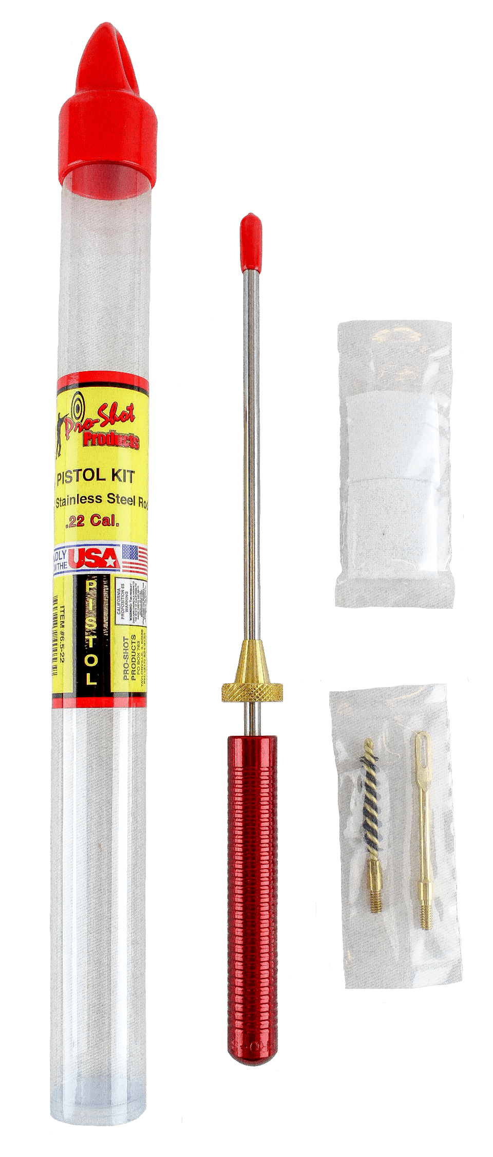 Pro-Shot 6522 Starter Series Tube Kit .22 Cal Pistol/Reusable Tube w/Hang Cap Case