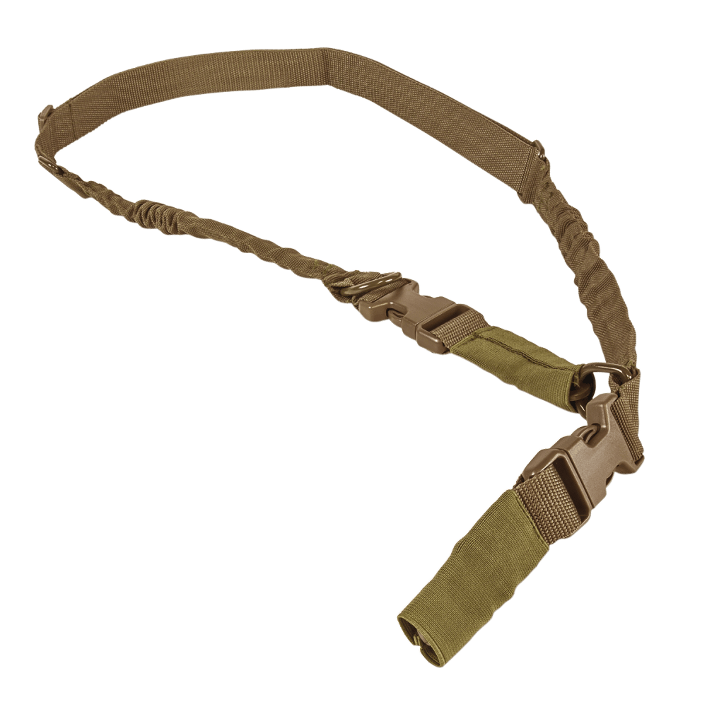 NcStar AARS21PT VISM Sling Tan Nylon Strap w/Elastic Shock-Cord 55"-72" OAL Adjustable Bungee