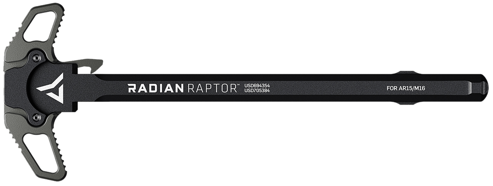 Radian Weapons R0560 Raptor  Ambi Charging Handle, Radian Gray, Fits Mil-Spec AR-15/M16 Platform