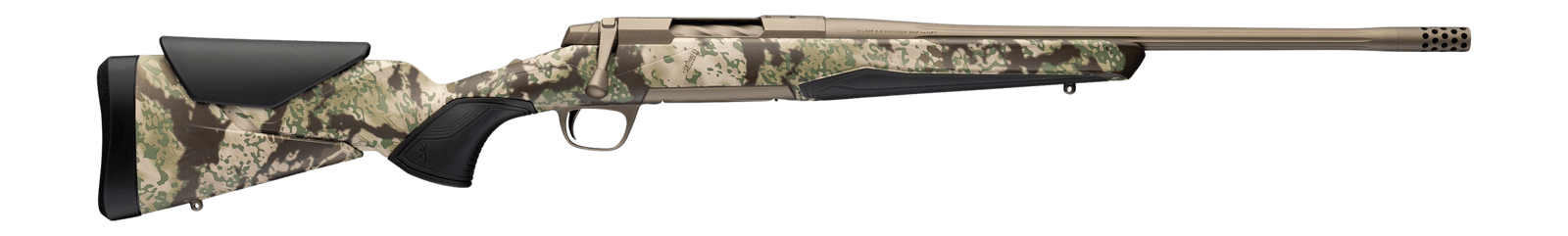 Browning 036139229 X-Bolt 2 Speed SPR Full Size 300 Win Mag 3+1 22" Smoked Bronze Cerakote Fluted Threaded Barrel, Smoked Bronze Cerakote Steel Drilled & Tapped Receiver, Kryptek Obskura Transitional