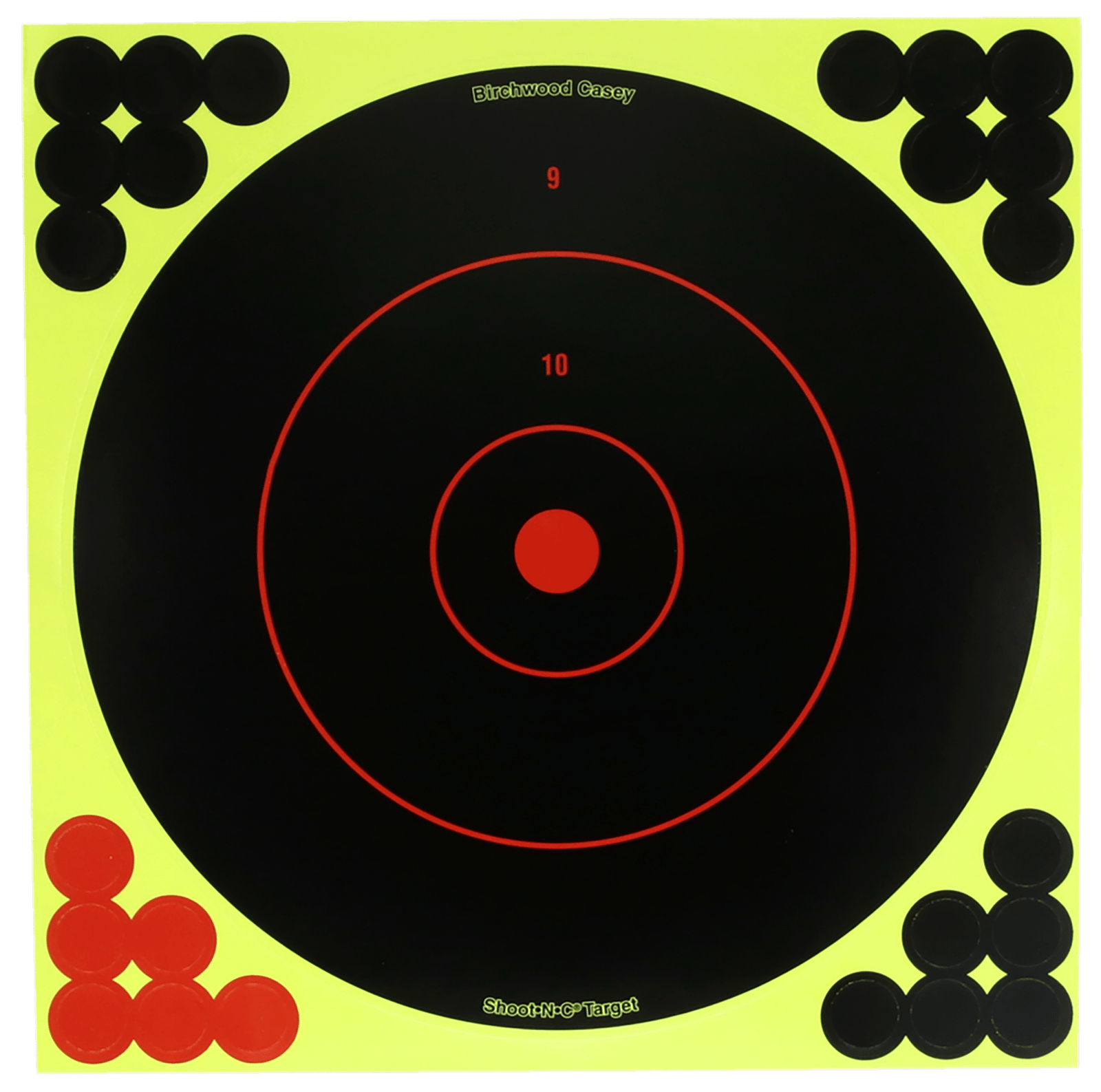 Birchwood Casey TDSNC1212PK Target Dispenser  Adhesive Paper 12" Bullseye, Includes Pasters 12 PK