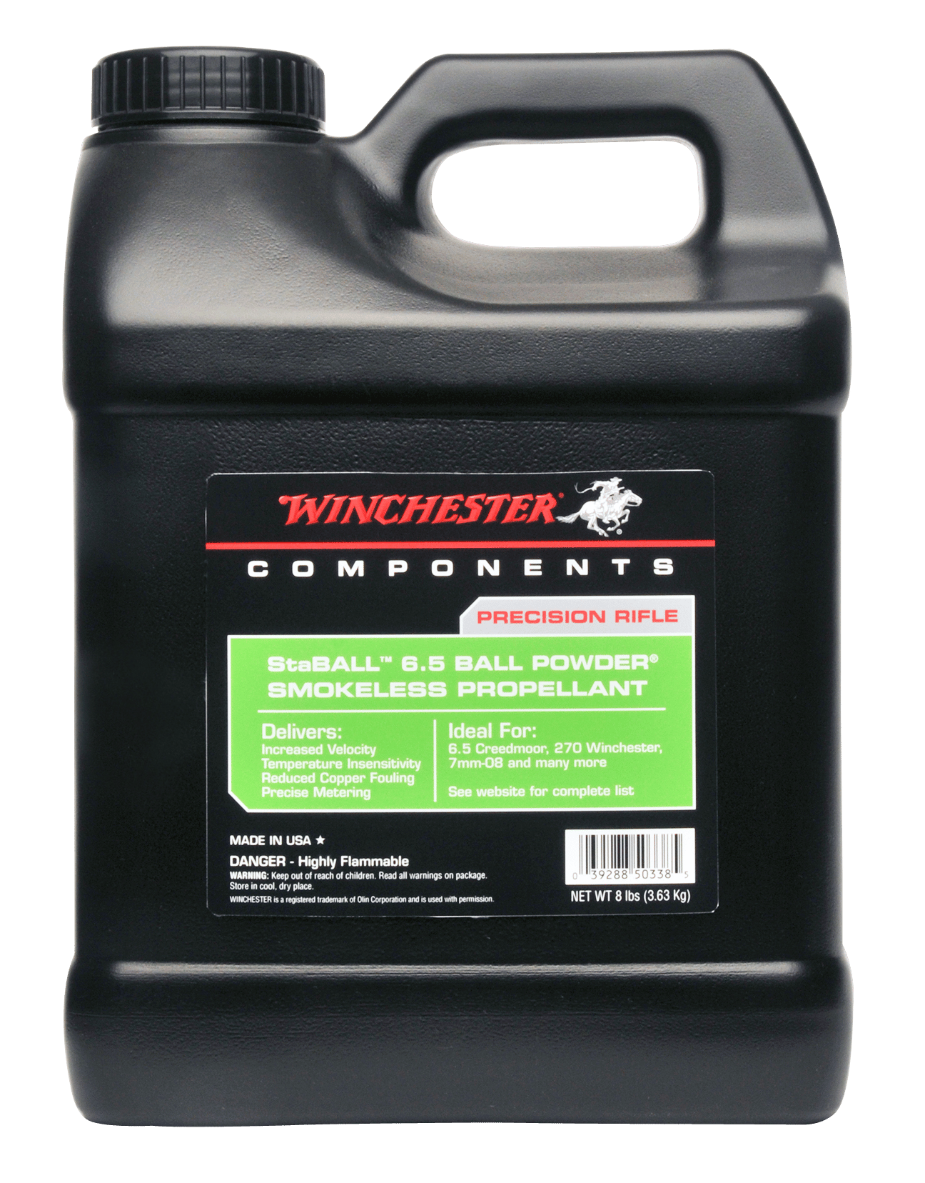 Winchester Powder STABALL8 Rifle Powder 8LB