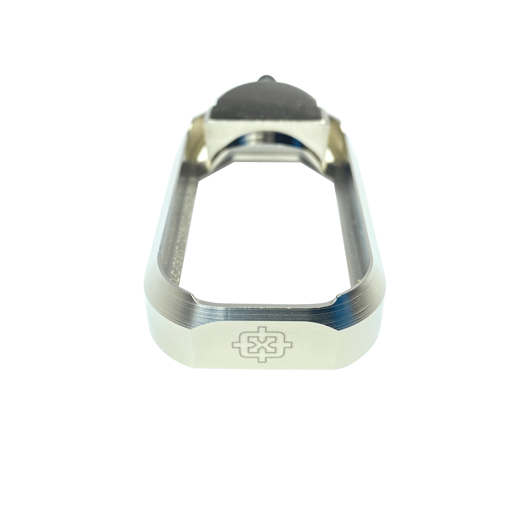 Cross Armory CRGFMWSV Flared Magwell  Compatible w/Glock Gen1-3 Silver Anodized Aluminum