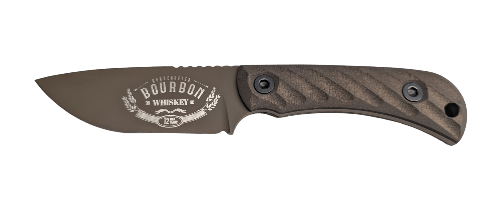 HALF FACE BLADES CAVNER JR BOURBON 3.5" BLADE, 7.5"OA, S45VN MICARTA GRIP