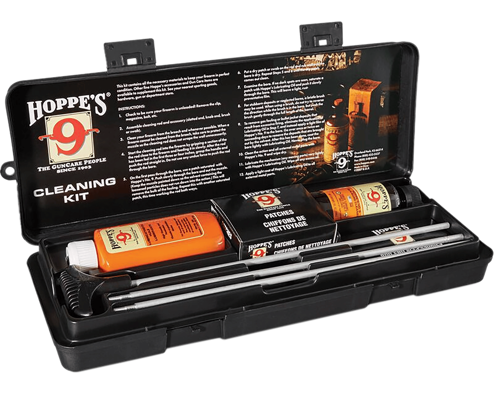 Hoppe's UO Rifle & Shotgun Cleaning Kit All-Calibers Includes Storage Box