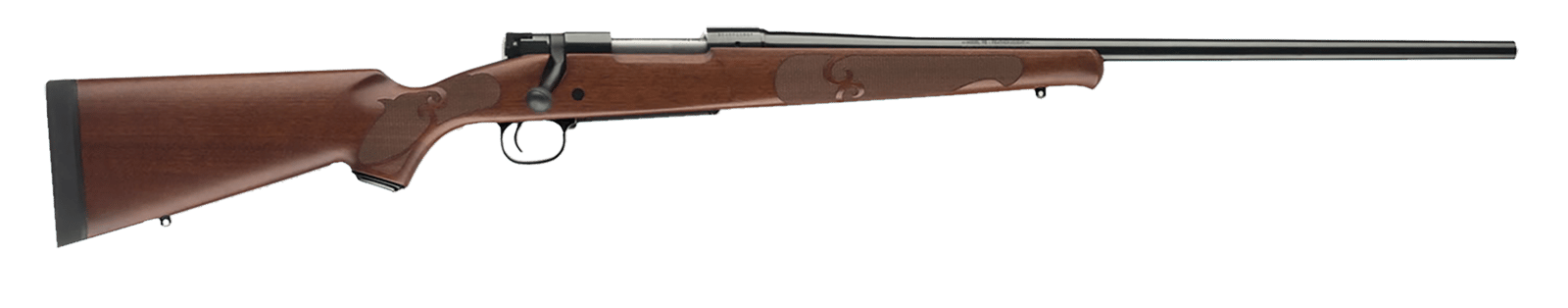 Winchester Guns 535200220 Model 70 Featherweight 308 Win Caliber with 5+1 Capacity, 22" Barrel, Brushed Polish Blued Metal Finish & Satin Walnut Fixed Feather Checkered Stock Right Hand (Full Size)