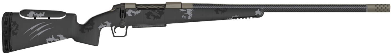 Fierce Firearms FCTRXP308WIN20TP CT Rival XP 308 Win 4+1 20" C3 Carbon Fiber, Tungsten Gray Titanium Rec, Phantom Camo Carbon Fiber Rival Stock with Adj. Cheek Piece, Radial TI Muzzle Brake