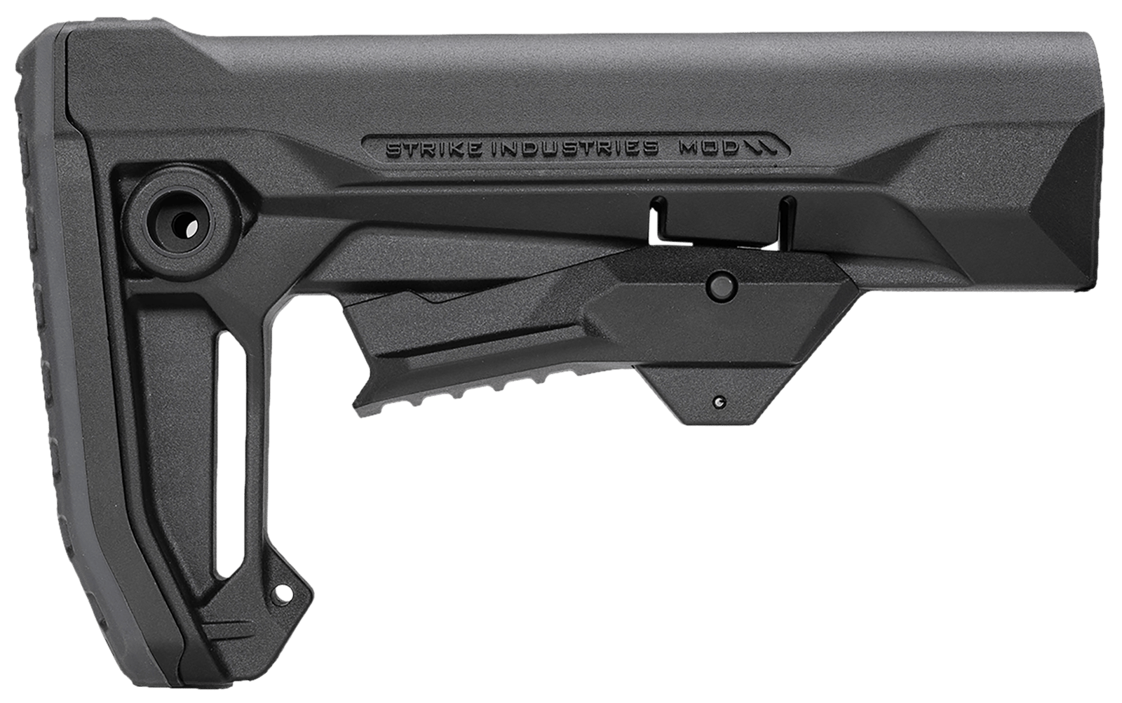 Strike Industries STRIKEESMOD2BK MOD2 Rifle Stock Black Polymer Compatible w/ AR Style Buffer Tubes