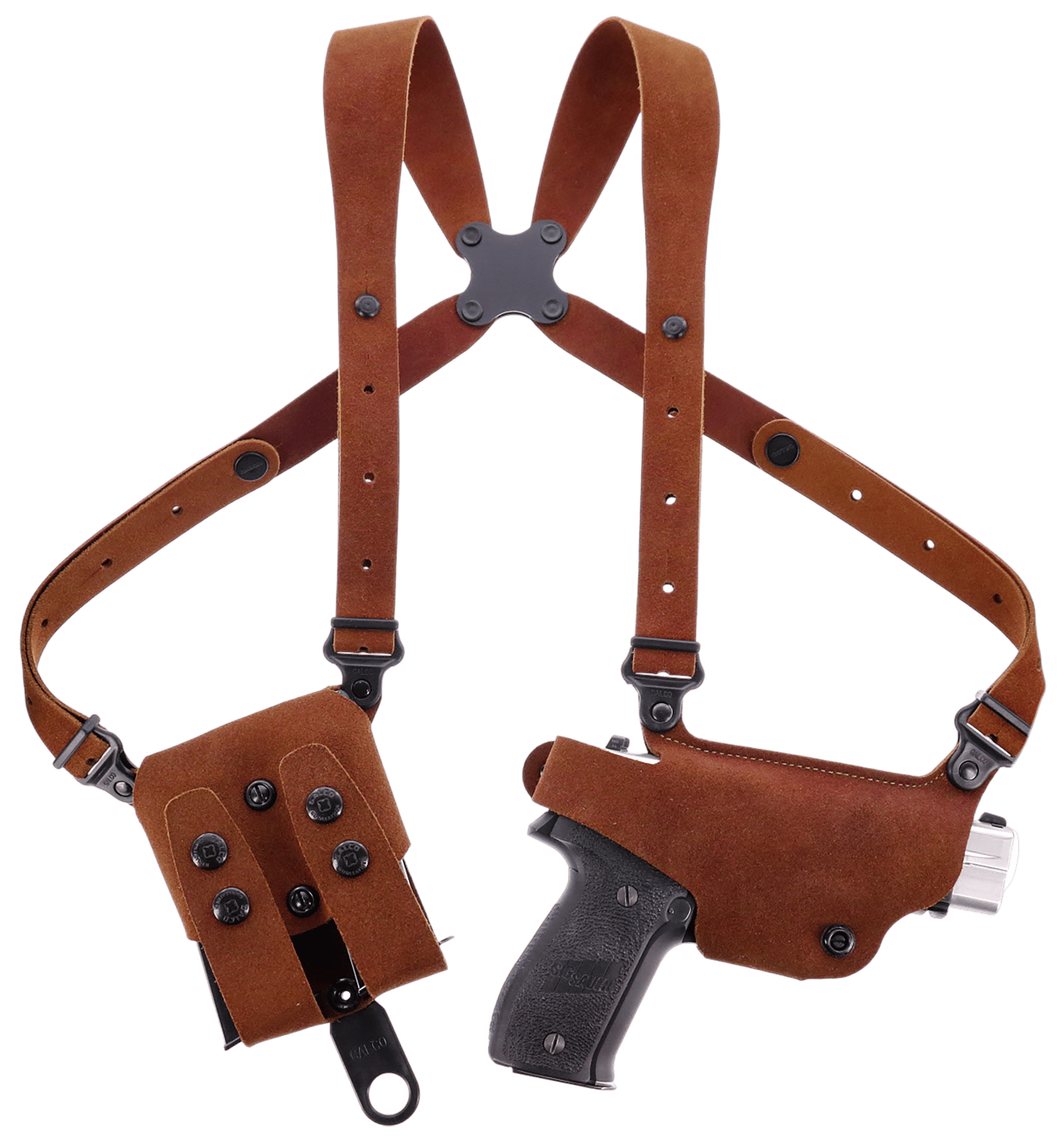 Galco CL2-894R Classic Lite 2.0 Shoulder System Shoulder Fits Chest Up To 56"/Sig P365 X Macro Tan Steerhide Right Hand
