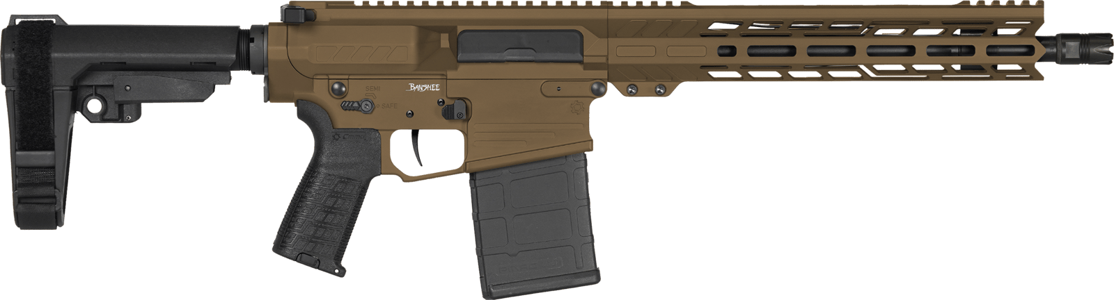 CMMG 33A030C-MB Banshee MK3 8.6 Blackout 20rd 12.50" Black Nitride 11" M-LOK Handguard 7075-T6 Aluminum CMMG Zeroed Grip