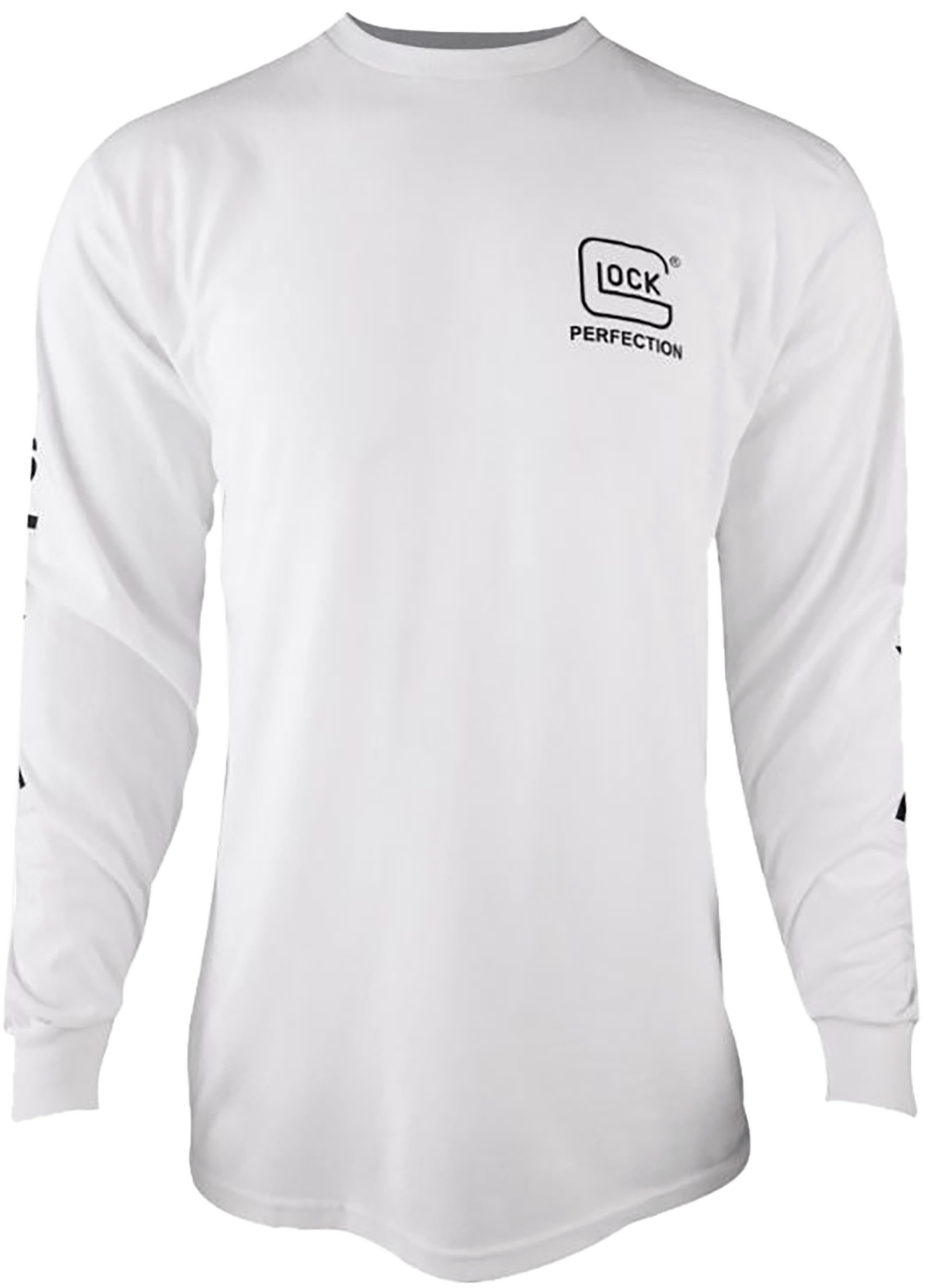 Glock AP96097 Perfection Long Sleeve Tee White Pre-Shrunk Cotton Long Sleeve 3XL
