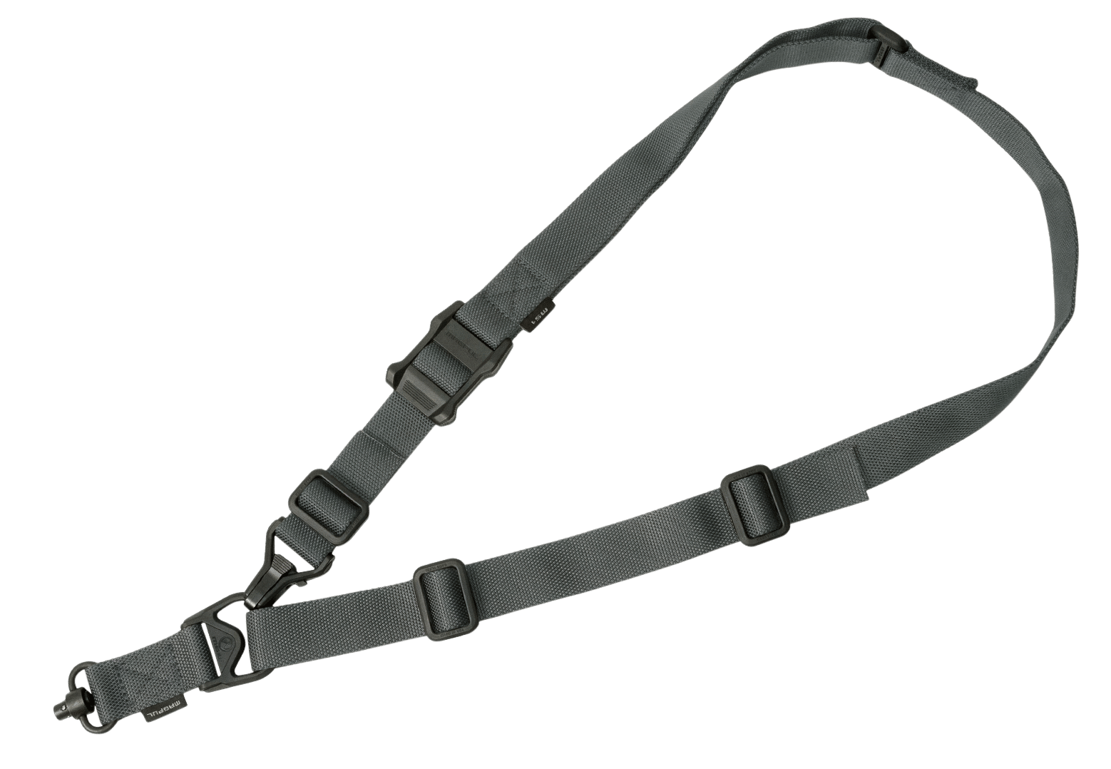 Magpul MAG515GRY MS3 Single QD Sling GEN2 Gray Nylon 48"-60" OAL Adjustable One-Two Point Rifle