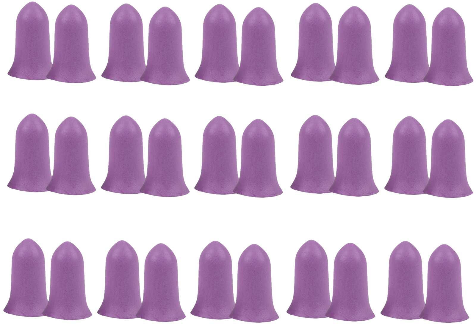 Allen 4134 Tapered Foam Ear Plugs 32 dB Purple 15 Pair
