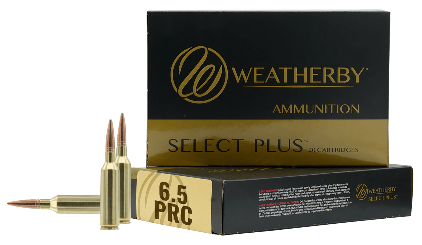 Weatherby F65PRC130SCO Select Plus  6.5PRC 130gr Swift Scirocco 20 Per Box/10 Case