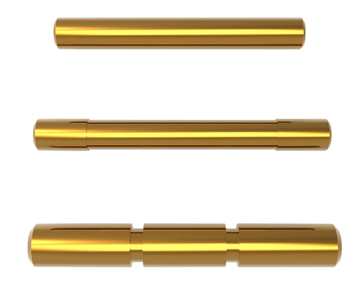 Cross Armory CRGPSGD 3 Pin Set  Compatible w/Glock Gen1-3 Gold Steel