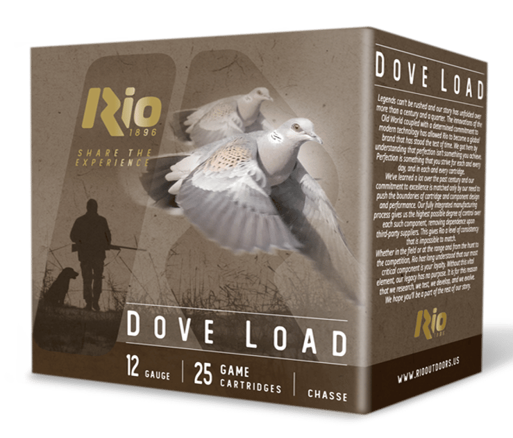 RIO RDL328     DOVE LOAD 12G  2-3/4  8       25/10