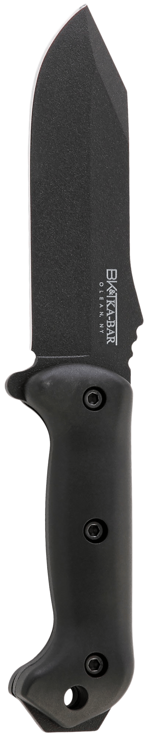 Ka-Bar BK10 Becker Crewman 5.50" Fixed Clip Point Plain Black 1095 Cro-Van Blade, Black Ultramid Handle, Includes Sheath