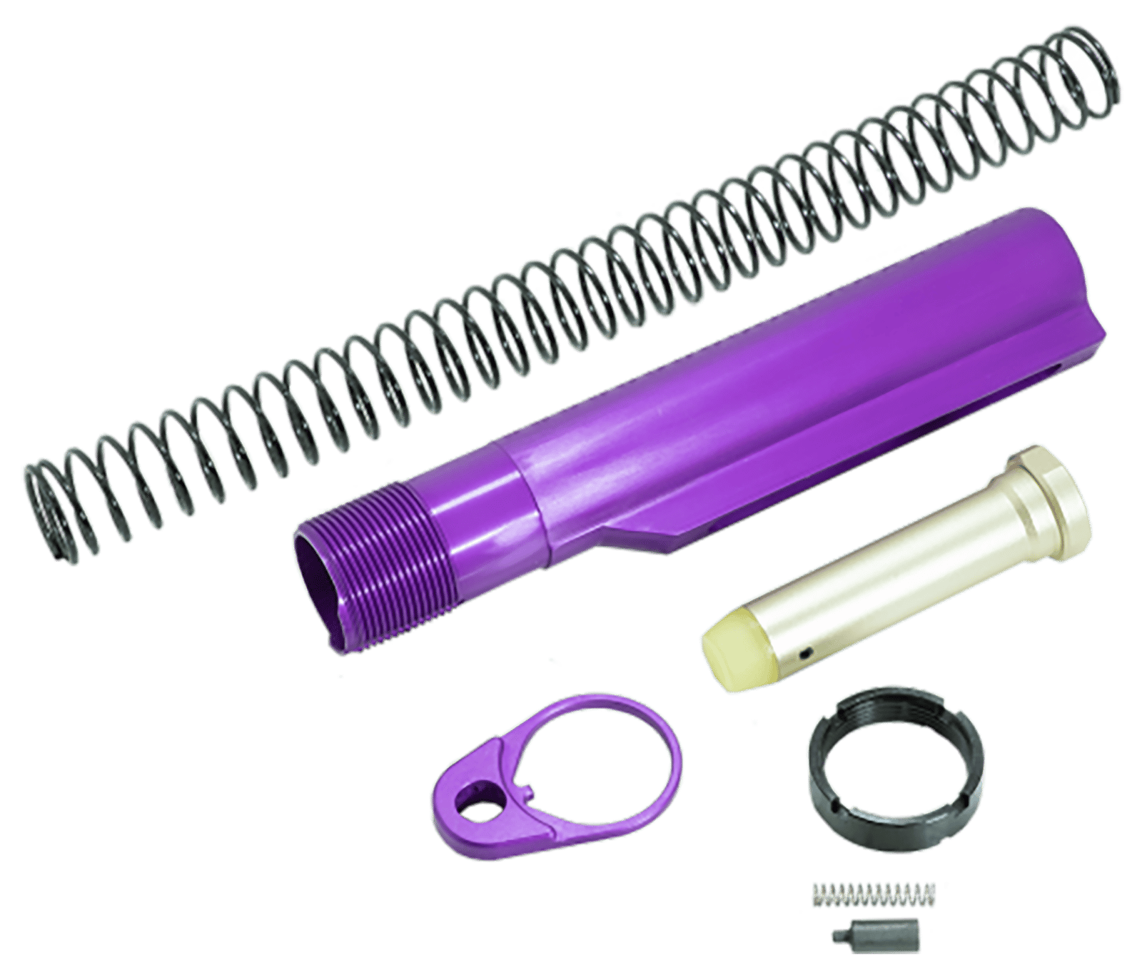 Timber Creek Outdoors ARBTKPPA Buffer Tube Kit  Purple Anodized for AR-15