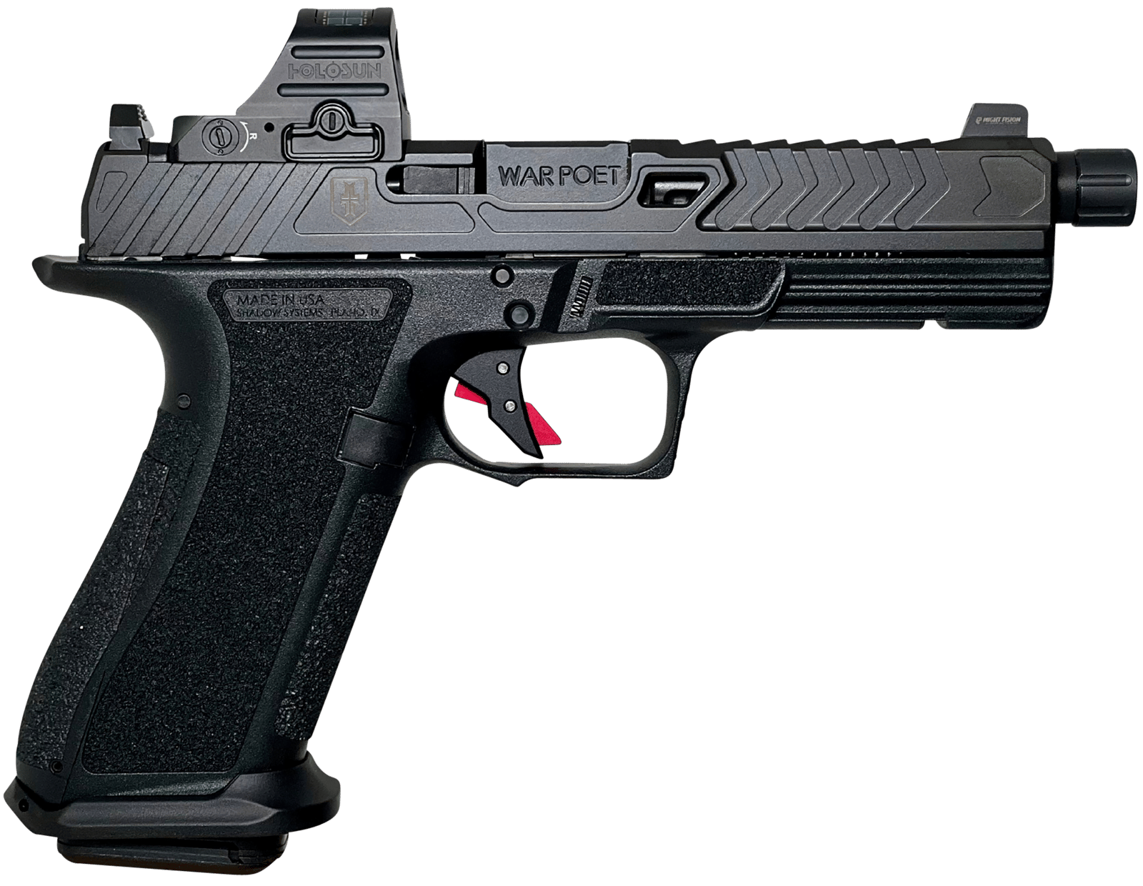 SHADOW SS-2074 DR920 9MM WP FLTD HOL BLK
