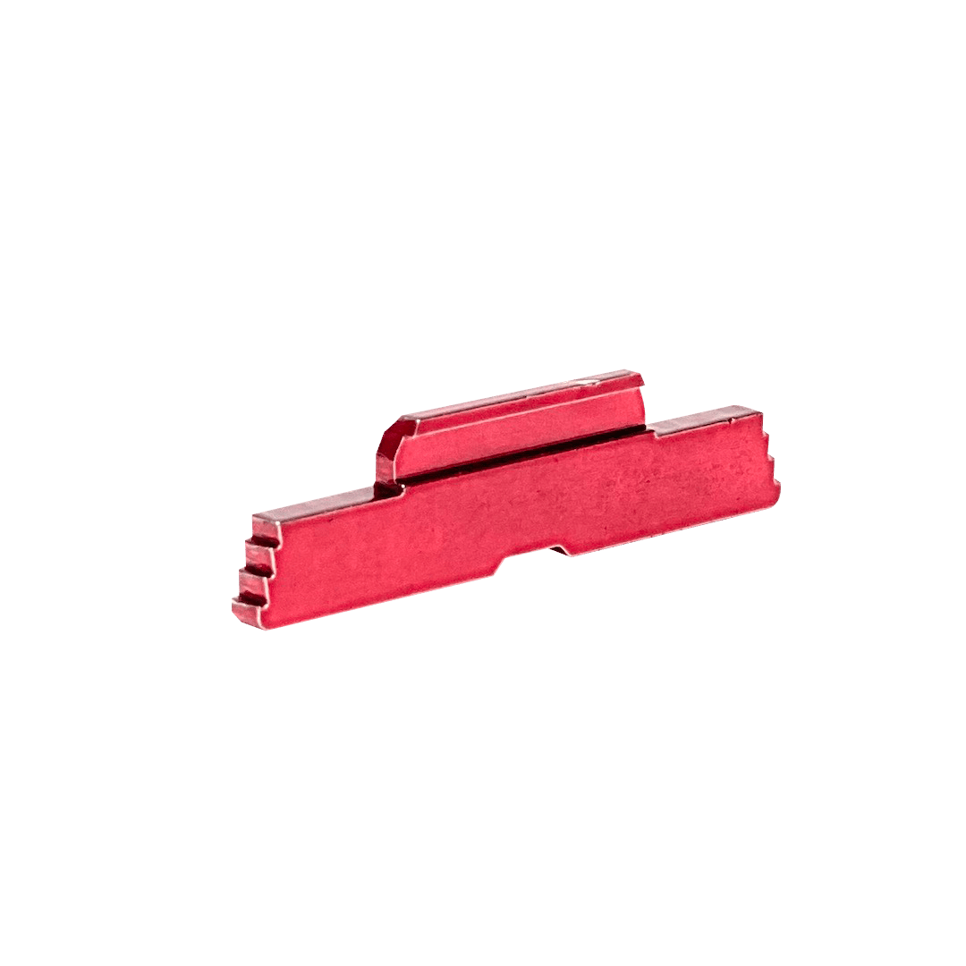 Cross Armory CRG5SLRD Slide Lock  Extended Compatible w/Glock Gen1-5/P80 Red Steel
