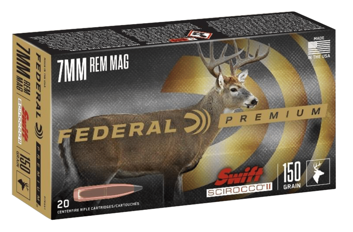 Federal P7RSS1 Premium  7mmRemMag 150gr Swift Scirocco II 20 Per Box/10 Case