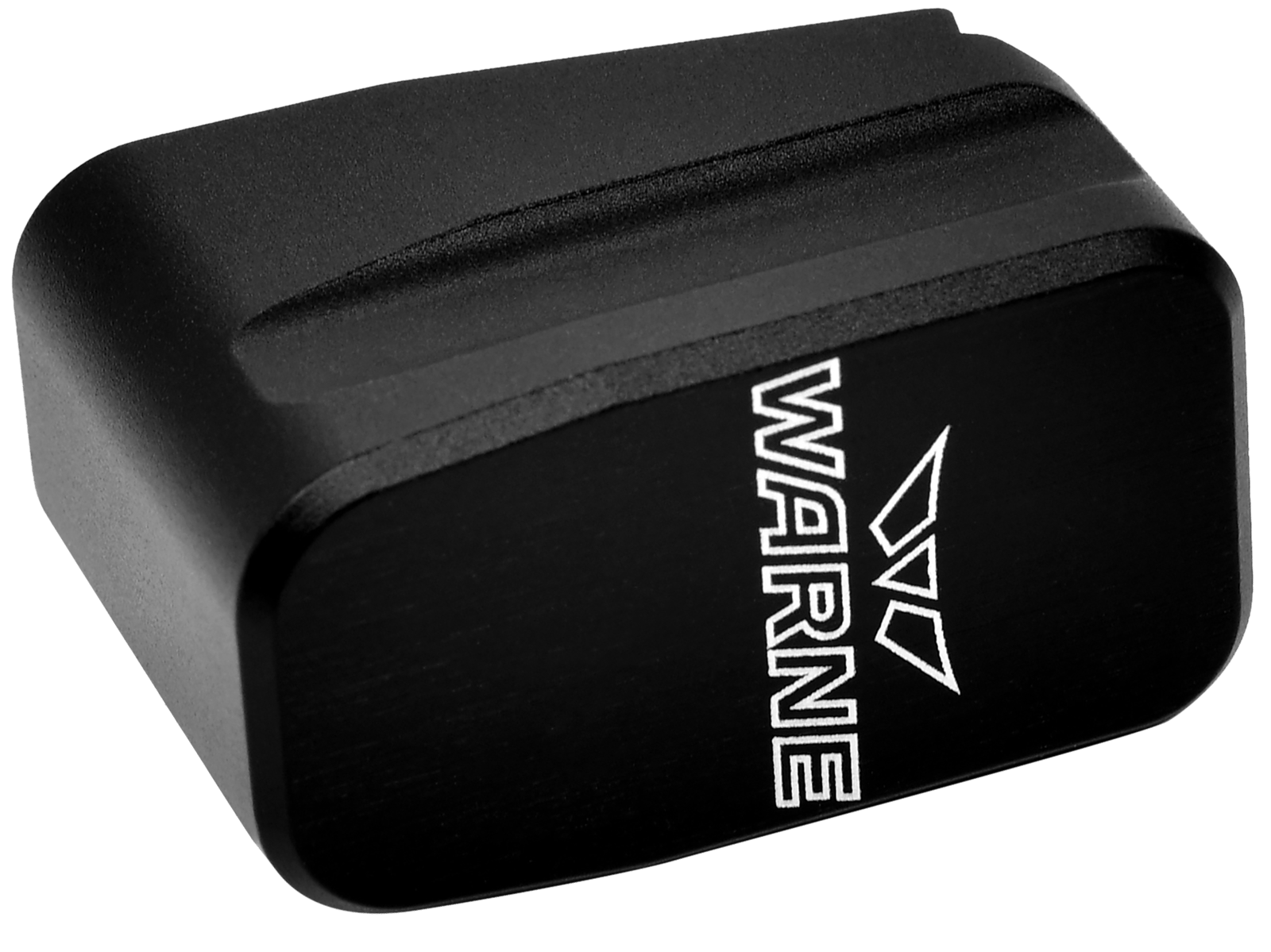 Warne MEG432BLK Magazine Extension  made of 6061-T6 Aluminum with Hardcoat Anodized Black Finish for Glock 43 Magazines (Adds 2rds)