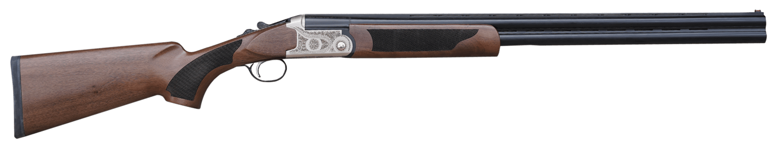 Pointer KAR41026Y Acrius  Youth 410 Gauge Break Open 3" 2rd 26" Black Over/Under Vent Rib Barrel, Nickel Steel Laser Etched Receiver, Fixed Turkish Walnut Stock, Ambidextrous