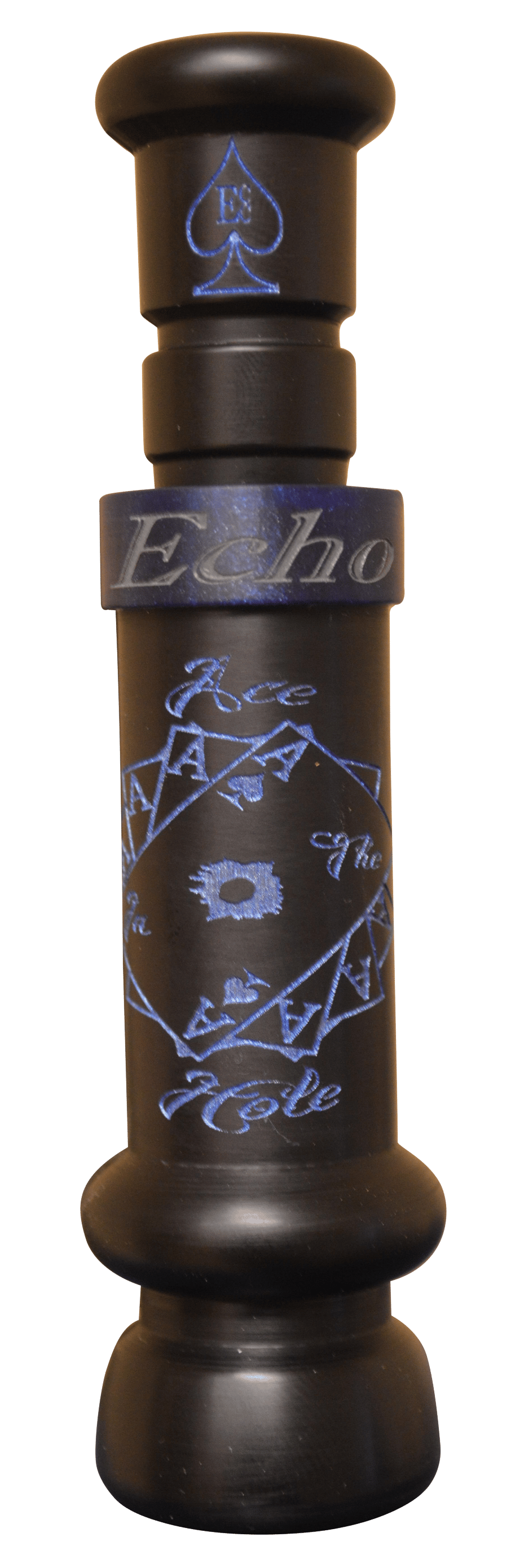 Echo Calls 90022 Ace in The Hole  Single Reed Attracts Ducks/ Mallard Sounds Matte Black Acrylic