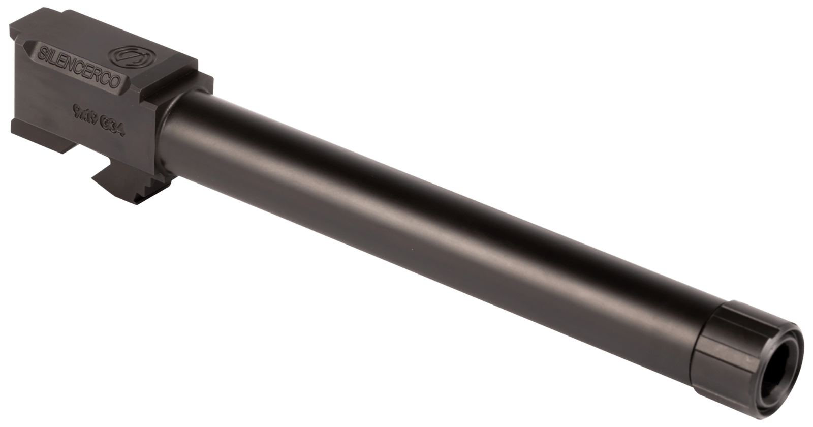 SilencerCo AC860 Glock  9mm Luger 5.80" Threaded Black Nitride Stainless Steel, Fits Glock 34 Gen1-4